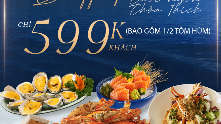 ĐẠI TIỆC HẢI SẢN THỨ 7 HÀNG TUẦN TẠI kHÁCH SẠN ANNOVA NHA TRANG